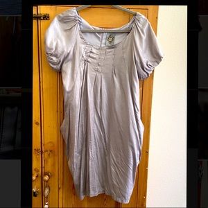 MK2K Gunmetal Rouched dress